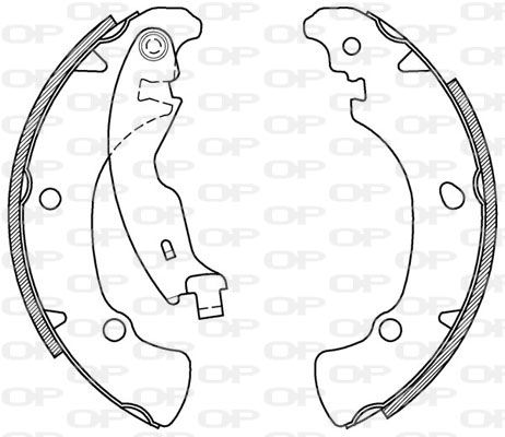 OPEN PARTS Комплект тормозных колодок BSA2009.00